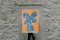 Orange Tropical Tree Cutout, Acrylic on Cyanotype, 2020 3