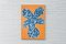 Orange Tropical Tree Cutout, Acrylic on Cyanotype, 2020 2