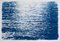 Ondulaciones abstractas bajo el claro de luna Cyanotype of Water Reflections, 2020, Imagen 1