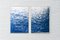 Abstract Large Seascape Diptych of Low Tide Nautical Cyanotype in Classic Blue, 2020, Image 2