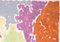 Purple Bougainvilleas Art Deco Floral Painting in Purple Tones on Paper, 2020, Image 6
