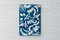 Botanical Cyanotype of Floating Floral Forms Unique Monotype & Classy Marbling, 2020, Image 3