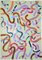 Peinture Gestures on Pistachio Beige Abstrait avec Pinceau Acrylique sur Papier, 2020 1