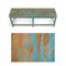 Wooden Bench with Blue Patina, 1940s, Image 2