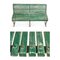 Wood and Iron Bench with Green Patina, 1940s 2