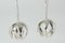 Silver Earrings by Elis Kauppi for Kupittaan Kulta, 1960s, Set of x 1