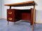 Italian Rosewood Small Desk with Chair by Vittorio Dassi, 1950s, Set of 2 25