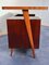 Italian Rosewood Small Desk with Chair by Vittorio Dassi, 1950s, Set of 2, Image 12