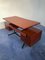 Mid-Century Italian Modern Teak Desk with Chair, 1950s, Set of 2, Image 17