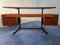 Mid-Century Italian Modern Teak Desk with Chair, 1950s, Set of 2, Image 4