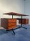 Bureau Moderne Mid-Century en Teck avec Chaise, Italie, 1950s 12