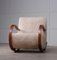 Swedish Sheepskin Rocking Chair, 1950s, Image 3