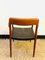 Teak & Leather Dining Chair by N.O. Møller for J.L. Møllers, 1950s 13