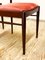 Mid-Century Mahogany Chair with Pink Velvet Upholstery, 1960s, Set of 6 6