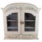 Grey-Painted Hanging Glass Cabinet in Gustavian Style, 1820, Image 1