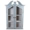 Grey-Painted Hanging Glass Cabinet in Gustavian Style, 1820, Image 1