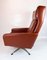 Danish Red Brown Leather Easy Chair, 1960s 6