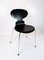 Black Ant Model 3101 Dining Chairs by Arne Jacobsen for Fritz Hansen, 2002, Set of 4 4