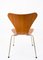 Chaises Modèle 3107 Seven en Teck par Arne Jacobsen pour Fritz Hansen, 1960s, Set de 4 7