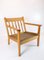Oak and Red Wool Easy Chair by Hans J. Wegner for Getama, 1960s, Image 4