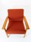 Oak and Red Wool Easy Chair by Hans J. Wegner for Getama, 1960s 11