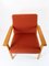 Oak and Red Wool Easy Chair by Hans J. Wegner for Getama, 1960s, Image 11