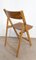 Mid-Century French Wood Folding Chair, 1970s, Image 8