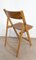 Silla plegable francesa Mid-Century de madera, años 70, Imagen 8