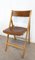 Chaise Pliante Mid-Century en Bois, France, 1970s 5