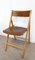 Mid-Century French Wood Folding Chair, 1970s 5