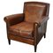 Vintage Dutch Cognac Leather Club Chair 1