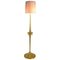Lámpara de pie de cristal de Murano dorado de Barovier & Toso, años 50, Imagen 2