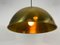 Polished Brass Pendant Lamp by Florian Schulz, 1970s 3