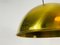 Polished Brass Pendant Lamp by Florian Schulz, 1970s 5