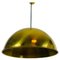 Polished Brass Pendant Lamp by Florian Schulz, 1970s 1