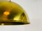 Lampada a sospensione in ottone lucidato di Florian Schulz, anni '70, Immagine 6