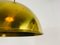 Polished Brass Pendant Lamp by Florian Schulz, 1970s 6