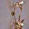 Willy Daro Style Brass Double Flower Wall Lights, 1970s, Image 10