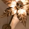 Willy Daro Style Brass Double Flower Wall Lights, 1970s 15