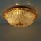 Italian Salmon Pink and Clear Murano Glass Ceiling Lamp by Barovier & Toso, 1970s 8
