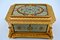 Antike vergoldete und emaillierte Bronze Box mit Samt Interieur von Tahan 13