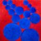 Giorgio Lo Fermo, Blaue Kreise, 2020, Original Öl auf Leinwand 1