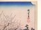Utagawa Hiroshige (Ando Hiroshige), Blühende Pflaumenbäume in Sugita, Holzschnitt 4