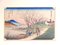 Hiroshige Utagawa (Ando Hiroshige), Floraison des Plumiers à Sugita, Woodcut 1