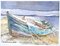 Michele Scarano, Boat, 2010s, Original Watercolor 1