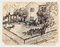 Angelo Griscelli, Lunch in the Countryside, 20th Century, Dessin Originale 1
