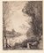 after Jean-Baptiste-Camille Corot, View of Mantes, 19th Century, Etching 1