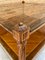 MId-Century Modern French Walnut Marquetry Base & Glass Top Side Table, 1960s, Image 3