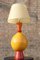 Große Französische Keramik Tischlampe von Lampes d "" Albret, 1990er 1