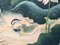 Anatre allo stagno di Waterlily, Ink Ink Guouache, Immagine 5